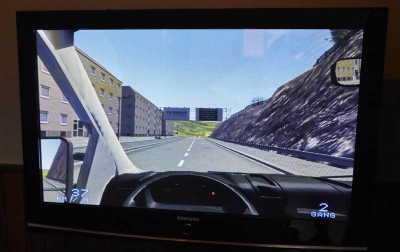 Residential car driving simulator 
