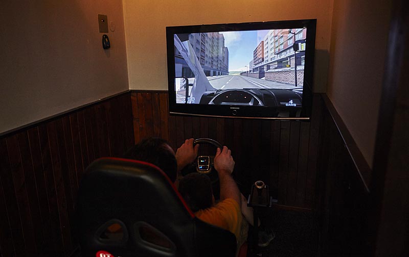 Residential car driving simulator
